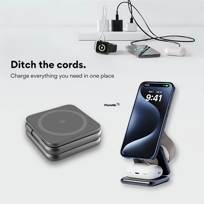 Neo™ 3-in-1 Fast Wireless Charging Station