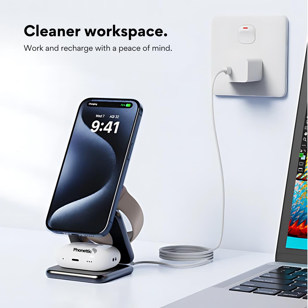 Neo™ 3-in-1 Fast Wireless Charging Station